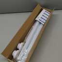 Tension Curtain Rod 30-63Inch White Shower Curtain Rods for Windows Shower Rod Adjustable Curtain Rod No Drilling Spring Curtain Rod Tension Rods for Bathroom, Closets, Doorway, Kitchen