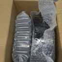 U-QE 60 Pcs Black Plastic Plates for Party  Black Plastic Disposable Heavy Duty  Include 30 10.25" Dinner & 30 7.25" Dessert Plate - Perfect for Parties, Weddings