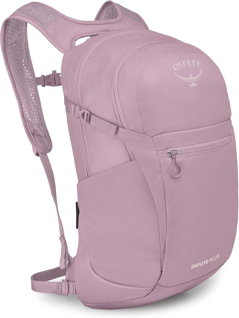 Osprey Daylite Plus Commuter Backpack - Everyday Pack with Laptop Sleeve, Bottle Pockets, and Extra Storage, Iris Pink