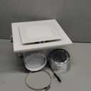 FEITON Bathroom Exhaust Fan with Light, Ceiling Mount, 110 CFM 1.0 Sones 4 Inch Duct, Quiet Square Bath Fan Light Combo, Shower Exhaust Fan with Light