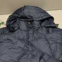 Chrisuno Women's Long Winter Coat Warm Windproof Quilted Puffer Jacket Thicken Puffy Parka With Hood (Large, Navy)