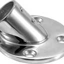 Heavy Dudy Marine Boat Round Base，316 Stainless Steel Yacht Hand Rail Fitting Rail Tube Stanchion Base Column Accessories