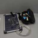 POPOSOAP Pond Filter with 12W Solar Fountain Pump, Solar Pond Filter with 160GPH Pump & Fountain Kit, Outdoor Filter Box with 6.6FT PVC Tubing, Perfect for Ponds Clean, Clear, and Add Water Features