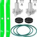 LT 1000 Mower Deck kit fit for Husqvarna Craftsman 42" YTH1842 LT2000(Only 3 Bolts),Spindle 130794 582922301, Blades 134149, Pulley 173436, 95 1/2" Belt 144959
