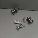 Copper Creek Colonial Passage Interior Door Knob  ANSI Grade-3 Certified, Modern Heavy Duty Handle, Easy Install and Reversible for Bedroom, Bathroom and Closets  Satin Stainless (1 Pack)