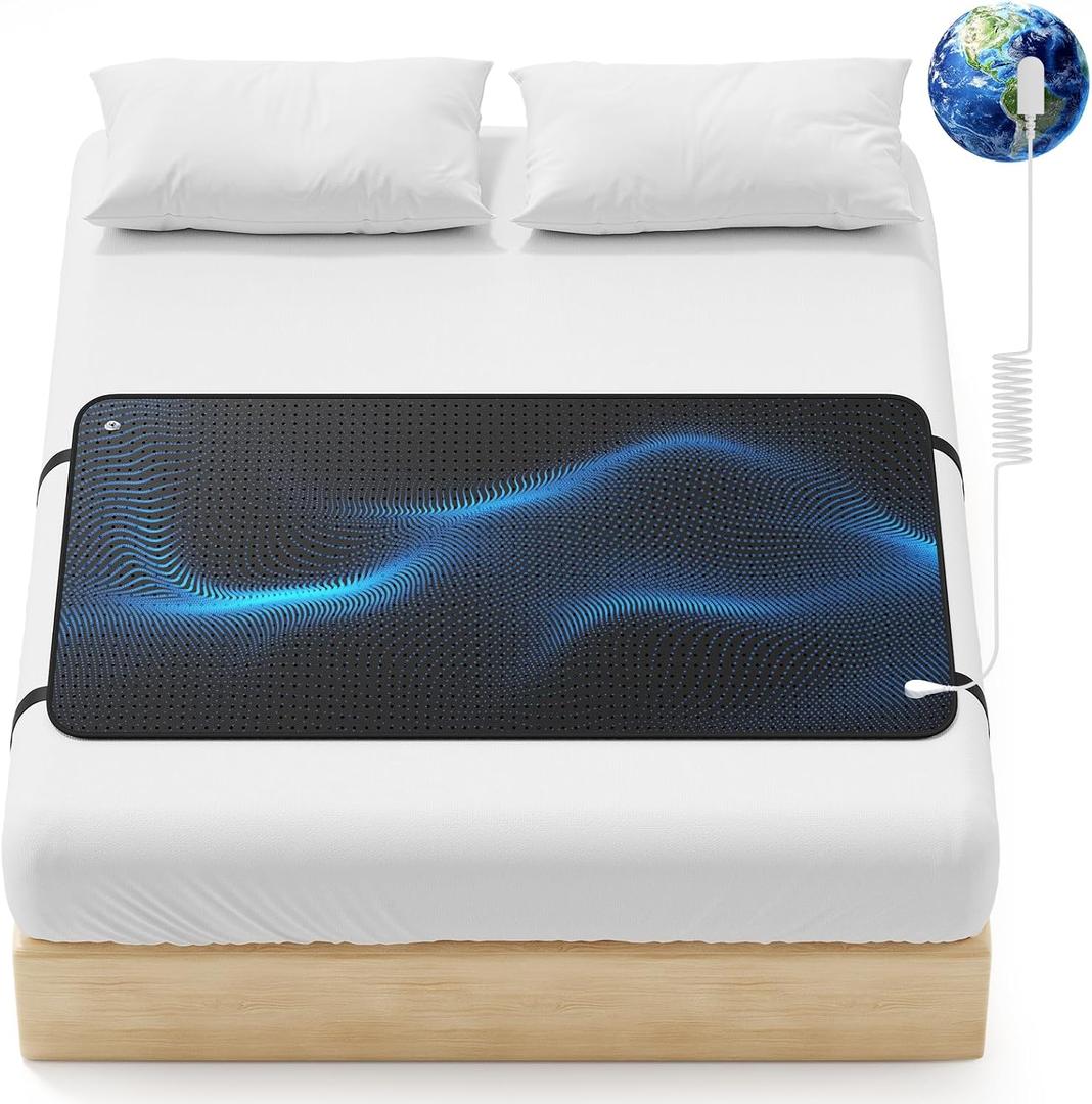 Grounding Mat for Bed, Grounding Mat King Size, Grounding Mattress Pad for Sleeping, Enjoy Grounding Indoors, King Size: 27''x76''