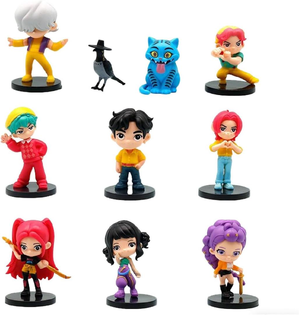 10Pcs Cartoon Figure,Cute Collectable Figure,Creative Gift for Fans