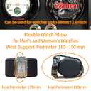 Oryx Watch Winder for 4 Automatic Watches, Rotating Watch Box 5 Rotation Modes Setting Display Case with LED Light, AC/USB Powered Super Quiet Mabuchi Motor