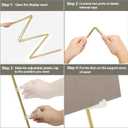DANMO Easel Stand for Wedding Sign Poster 63'' Instant Display Floor Adjustable Metal Art Easel Gold