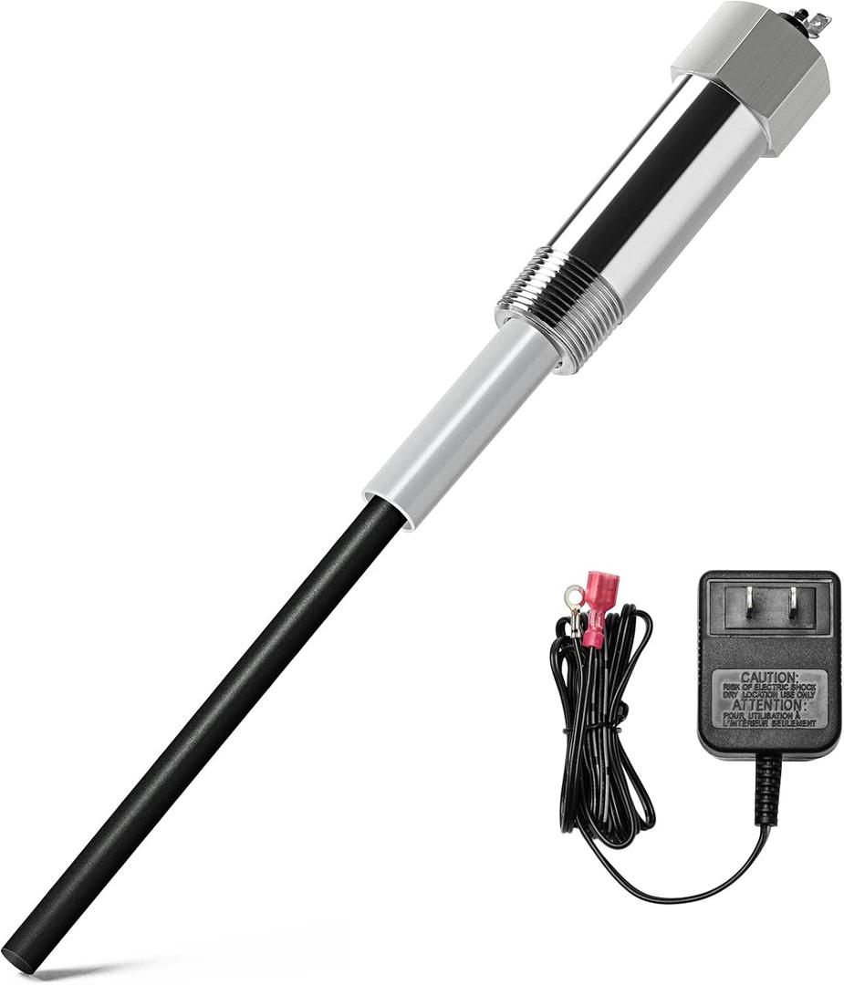 Powered Anode Rod, Briidea Water Heater Anode Rod Made of Titanium (40-89 Gallon Tank), Anti-Rust and Corrosion, Reduce Limescale