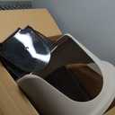 No-Mess Hooded Enclosed Cat Litter Box, Large, Multicolor, 24 in x 18 in x 17 in