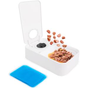 ALL FOR PAWS Timed Dog Feeder with Ice Pack  1 Meal | Automatic Pet Food Dispenser | Portion Control | Keep Fresh | Ideal for All Dog Breeds (1 Meal)