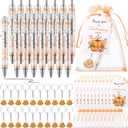 36 Sets Fall Baby Shower Favors for Guest Little Pumpkin Ballpoint Pens and Keychains Gifts Bulk with Thank You Cards Baby Shower Gender Reveal Party Souvenirs Return Gifts Prizes(Orange)