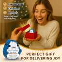 2 x Funny Farewell Gifts for Coworkers, Leaving Gifts for Women Men, Goodbye Going Away Gift for Colleague, Manager, Boss, Fine Go Be Fabulous Crochet Shark