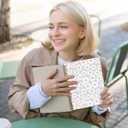 2 Pcs Strawberry Daisy Spiral Notebook, Preppy Cute Spiral Notebooks for Women Girls Friend, 160 Pages Trendy Hardcover Journal Notebook for Writing Travel Business Home Office Aesthetic Notebooks