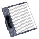 LEMIKKLE 17" x 15" Roll Up Dish Drying Rack Over The Sink Dish Drying Rack,Multi-Purpose Kitchen Rolling Dish Drainer Foldable SUS304 Stainless Steel Dish Drying Rack
