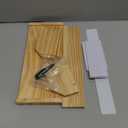 Tea Bag Storage Organizer Box with 4 Compartments, Pine Wood and Acrylic, 13.5 x 4.9 x 3.1 inches for Drawer, Cabinet, Countertop, Tea Tray (Wood)