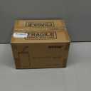 16 Oz Drinking Glasses with Bamboo Lids and Glass Straw - 6 Pcs Glass Cups Beer Ice Coffee Glasses Cute Aesthetic Cup Great for Coffee Bar Accessories Include 2 Cleaning Brushes