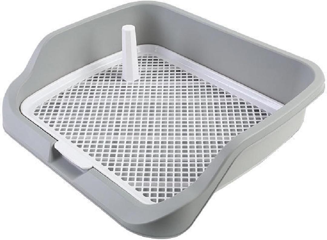 Dog Training Pad Tray  Reusable Indoor Puppy Potty Tray, Easy to Clean Pee Pad Holder, 21.6" x 17.7"
