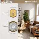 Crystal Glass Passage Door Knob and Single Cylinder Deadbolt Combo Set, Antique Brass Finish, Keyed Alike