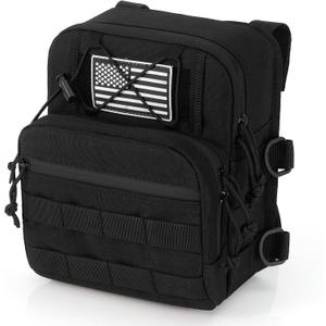 Waterproof Motorcycle Handlebar Bag, Universal Storage Bag Tool Pouch Fit For Harley Dyna Street Bob FXBB Softail Sportster, Tool Pouch Trunk Storage Bag, Black