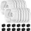 24 Pcs Cat Fountain Replacement Filters 12 Pack Cat Water Fountain Replacement Filters with 12 Pack PreFilter Sponges, Pet Fountain Filter Fit for 95oz/2.8L Automatic Pet Fountain Cat Water Fountain