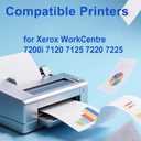 Remanufactured 013R00657 Black Drum Cartridge for 7120 7125 Imaging Drum Works for Xerox WorkCentre 7200i 7120 7125 7220 7225 Printers1 Pack