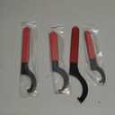 Set of 4 High-Carbon Steel C-hook Wrenches, Non-Slip Handle for 38-42 APU16 ER32 ER40 Electric Spindle Nut Engraving Machine