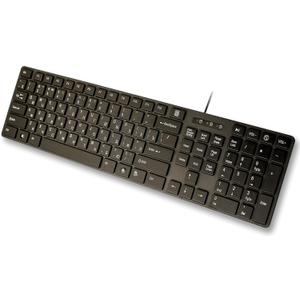 USB Keyboard with Russian English (Cyrillic) Letters/Characters- Full Size Slim Desktop Design
