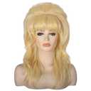 50s Beehive Wigs for Women | Blonde Bouffant Big Synthetic Hair Wigs for 60s 80s Married Housewife Vintage Costume Cosplay Halloween Party