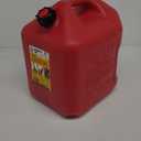 Midwest Can 5610 Safe-Flo Auto Shut Off 5 Gallon Gas Can  Durable Fuel Containers with FlameShield Safety System & Quick-Flow Spout - Red - 1 Pack