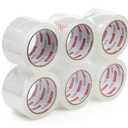 3" Heavy Duty Packing Tape 6 Rolls, Total 360Y - 3 inch x 65 Yards, 2.4 mil Thick, Clear 3 Inch Wide Packaging Tape for Shipping, Mailing, Moving & Storage