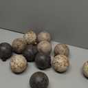 PullCrease 12 Pcs Neutral Christmas Textured Rusty Balls Ornaments 3.15'' Rustic Hanging Shatterproof Electroplated Plastic Ball Christmas Tree Ornaments for Xmas Home Farmhouse Decor(Multicolor)