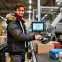 Double-layer Thick Fleece Ski Neck Gaiter, Winter Scarf Face Mask for Men Women, Warmer Beanie for Big Heads (Burgundy)