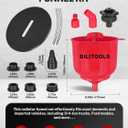 BILITOOLS Universal Coolant Funnel Kit - 13PCS No-Spill Radiator Flush & Burping Funnel Kit with 6 Adapters, Leak-Proof & Air Bleeding Radiator Fill Funnel, Thickened Set for Most Cars