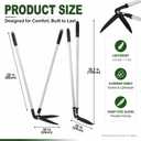 Chumia Long Handle Grass Shears for Lawn Landscaping, 38 Inch