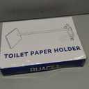 RUACQ Toilet Paper Holder Stand, Bathroom Toilet Paper Roll Holder Free Standing, Toilet Tissue Holder Stand with Post Pivoting Design, Stable Weighted Base, SUS304 Stainless Steel (Brushed Nickel)