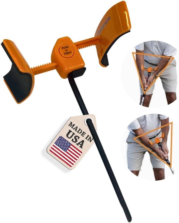 Orange Whip Putt Master Golf Putting Aid Trainer, Patented Short Game Golf Swing Training for Precision and Accuracy, Made in USA by Orange Whip