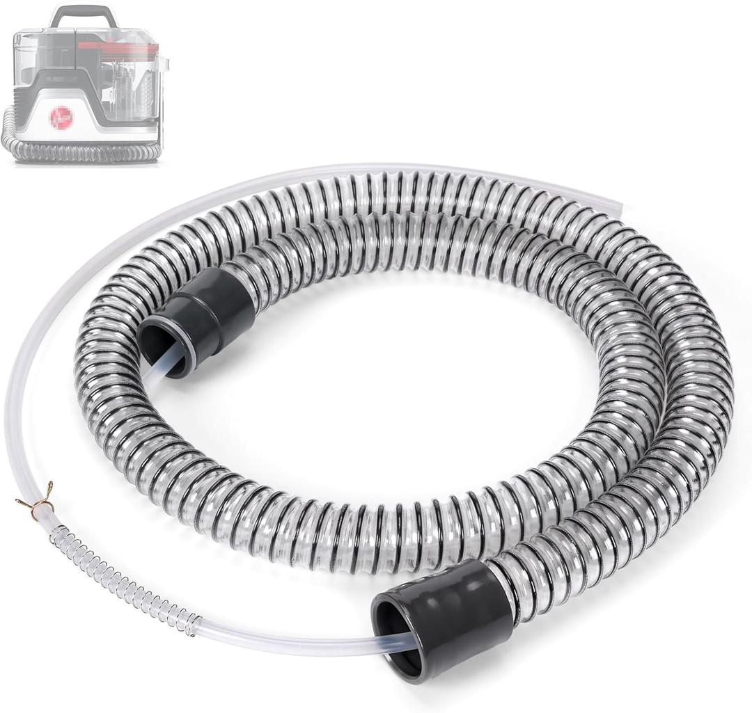 Flexible Extension Hose Attachment Compatible with Hoover CleanSlate Portable Machine FH14000FH14000V, BH14000V, FH14010, FH14020, FH14050, BH14010V, 54 Inch Carpet Cleaner Tube Replacement Parts