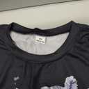 RoseSeek Girl's Graphic Tees Short Sleeve Crewneck T Shirts Casual Summer Tops Cute Preppy Clothes Floral Black 9Y