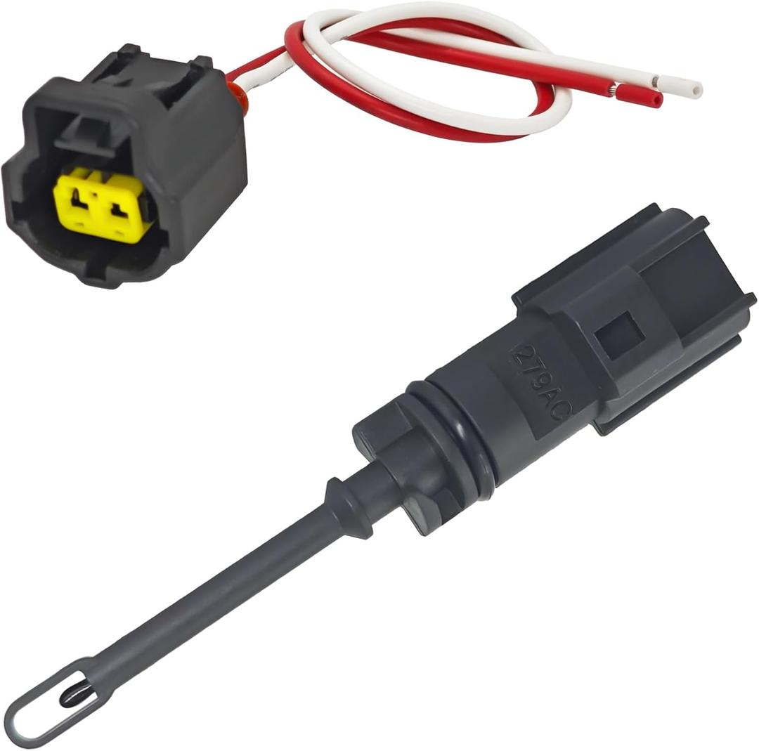 5149279AC 5149279AB Intake Air Temperature Sensor with Connector Pigtail Harness - Compatible with Dodge Charger/Challenger 2011-2020, Jeep Cherokee 2014-2020, RAM 1500/2500/3500 2013-2020