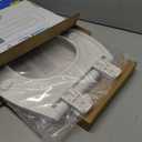 Toilet seat Round with Slow Close Hinges, Four Bumpers, Two Sets of Parts, White Toilet seat Round, Slow Close, Never Loosen and Easily Remove, Plastic, White