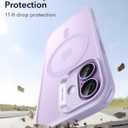 ESR for iPhone 17 Case, Camera Control Cover, Compatible with MagSafe, Shockproof Military-Grade Protection, Magnetic Phone Case for iPhone 17, Classic Hybrid Case, Frosted Light Purple