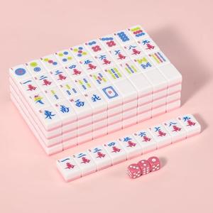 ANABIUP American Mahjong | 166 Premium 1.2-inch Pink Tiles | Complete Mahjong Game Set