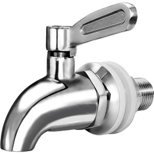 Replacement Spigot for Beverage Dispenser, Stainless Steel Spigot for Water Dispenser, Drink Dispenser Faucet, fits Gravity Filter systems as well