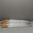 Amazon.com: Cosblank 12 Pcs Wedding Umbrellas Bulk, 41 Inch Wedding Stick Umbrellas with Wooden Handle(Clear White) : Clothing, Shoes & Jewelry