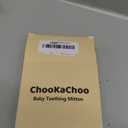 1 Pack Baby Teething Toy Silicone Teething Mitten for Babies Over 3 Months Anti Dropping Wrist Hand Teethers Baby Chew Toys for Sucking Needs, BPA Free (Caramel)