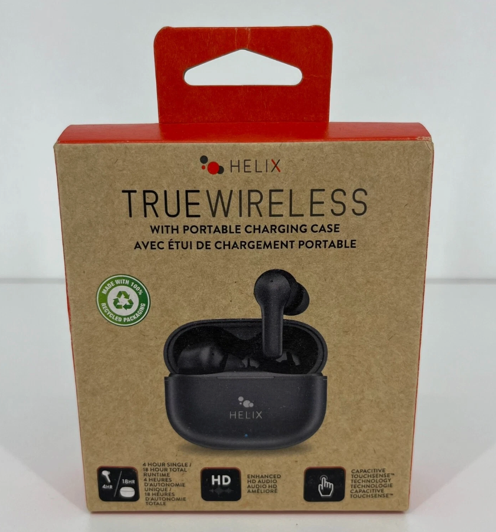 Helix True Wireless Wireless Earbuds Headphones 810061145097 V1-1123