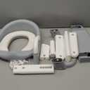 Jool Baby Potty Training Seat with 2 Step Ladder for Toddlers - Splash Guard, Adjustable Height (Gray)