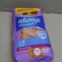 Always Discreet Adult Diapers for Women, Incontinence Underwear, Postpartum Essentials, Disposable Briefs, Max Absorbency, Bladder Leak Protection, Large, 28ct